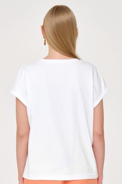Белая футболка с печатью Priz(фото3)