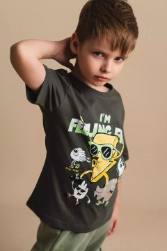 Модная футболка с принтом для мальчика 10604/12SS24 Vulpes Familiy