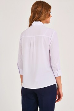 Белая блузка на пуговицах Priz(фото5)
