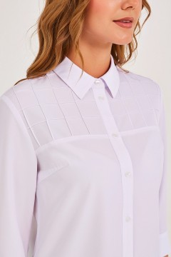 Белая блузка на пуговицах Priz(фото3)
