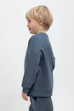 Удобный джемпер цвета индиго для мальчика КР 302439/винтажный синий к468 джемпер Crockid(фото2)