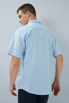 Стильная мужская рубашка с накладным карманом 141001 F5 men(фото3)
