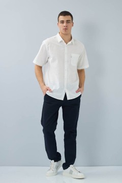 Стильная мужская рубашка с накладным карманом 141003 F5 men(фото2)