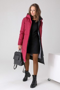Женское пальто на молнии 23410 62 размера Dizzyway(фото2)