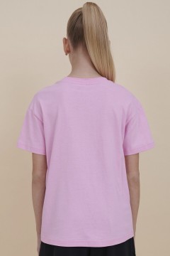 Стильная футболка в розовом цвете с принтом для девочки GFT3353/5U Pelican(фото3)