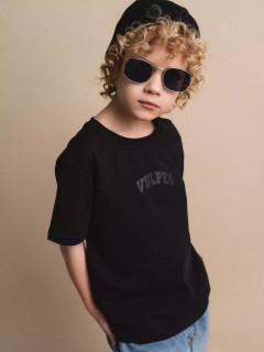 Стильная футболка в чёрном цвете для мальчика 10604/17SS24 Vulpes Familiy