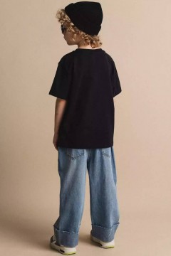 Стильная футболка в чёрном цвете для мальчика 10604/17SS24 Vulpes Familiy(фото4)