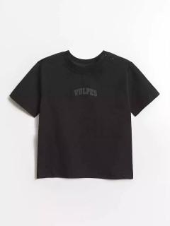 Стильная футболка в чёрном цвете для мальчика 10604/17SS24 Vulpes Familiy(фото5)