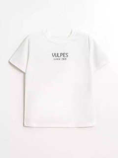 Модная футболка в белом цвете для мальчика 10604/29SS24 Vulpes Familiy(фото5)