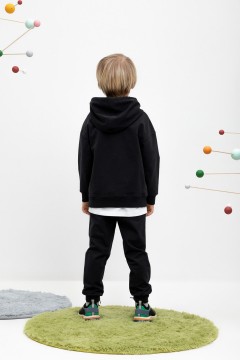 Стильные брюки для мальчика КР 400464/черный к444 брюки Crockid(фото3)