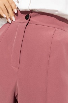 Розовые брюки с застроченными стрелками Charutti(фото3)