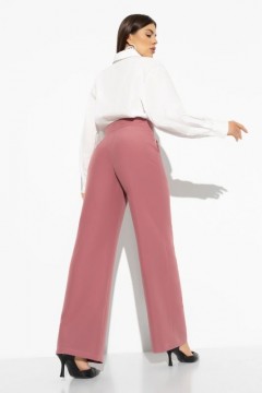 Розовые брюки с застроченными стрелками Charutti(фото4)