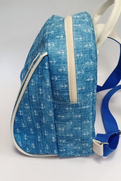 Модный женский рюкзак Marinero голубой Якорь Chica rica(фото3)