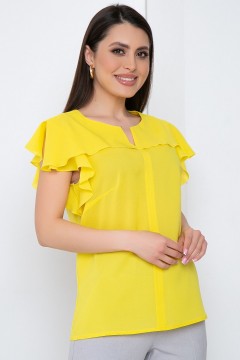 Жёлтая блузка с рукавами-крылышками Diolche(фото2)