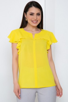 Жёлтая блузка с рукавами-крылышками Diolche