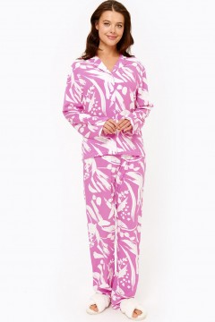Фиолетовая пижама с брюками 0120298978 Sensera
