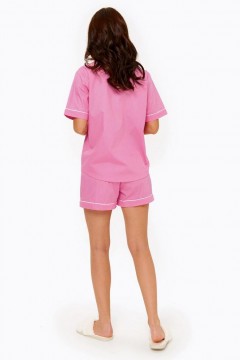 Светло-розовая пижама с шортами 0120298981 Sensera(фото5)