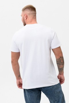 Белая мужская футболка с принтом 47126 Натали men(фото3)