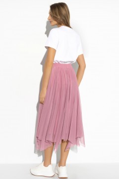 Розовая юбка из сетки Charutti(фото4)
