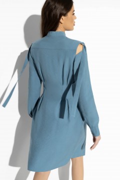 Короткое синее платье Charutti(фото4)