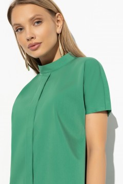 Зелёная блузка с коротким рукавом Charutti(фото3)