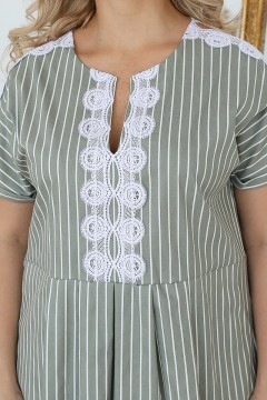 Платье цвета хаки с карманами Wisell(фото3)