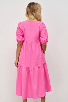 Розовое многоярусное платье Jetty(фото4)