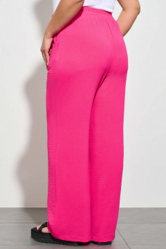 Летние розовые брюки-клеш с карманами Dora(фото3)