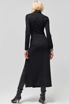 Чёрное платье с застёжкой на молнию Fly(фото3)