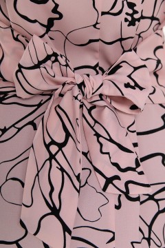 Блузка розовая с завязками  Lady Taiga(фото3)