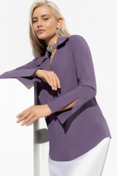 Блузка с длинным рукавом фиолетового цвета Charutti(фото3)