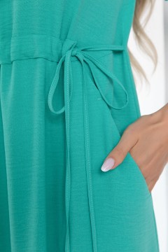 Платье бирюзовое с карманами Lady Taiga(фото3)