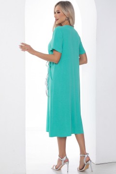 Платье бирюзовое с карманами Lady Taiga(фото4)