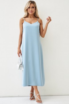 Платье-комбинация атласное с разрезами Lona