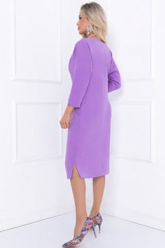 Платье фиолетовое с карманами  Bellovera(фото4)