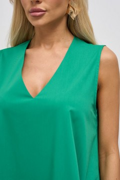 Платье длинное зелёное с поясом Jetty(фото3)