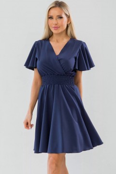 Платье тёмно-синее короткое Ajour