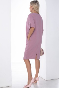 Платье розовое с карманами Lady Taiga(фото4)