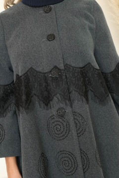 Пальто темно-серого цвета Wisell(фото5)