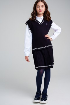 Удобный школьный комплект жилет и юбка для девочки 22327204 Play Today(фото2)