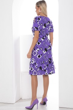 Платье фиолетовое с поясом Lady Taiga(фото4)