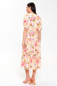 Платье ярусное с цветочным принтом Priz(фото4)