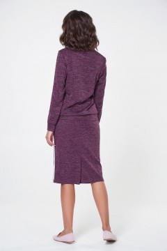 Оригинальная юбка сливового цвета Анфиса №4 Valentina(фото4)