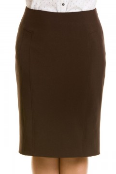 Стильная коричневая юбка Venusita(фото4)
