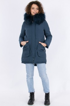 Модная женская куртка с мехом Dilisa(фото2)