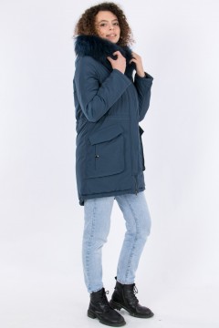 Модная женская куртка с мехом Dilisa(фото5)