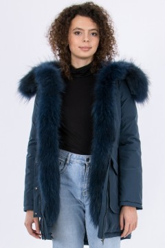 Модная женская куртка с мехом Dilisa(фото4)