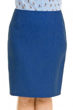 Синяя классическая юбка Venusita(фото4)