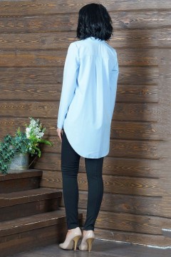 Блуза-рубашка с асимметричным низом Ajour(фото3)
