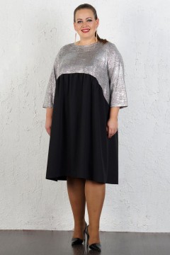Нарядное платье с металлическим серебром Malina(фото2)